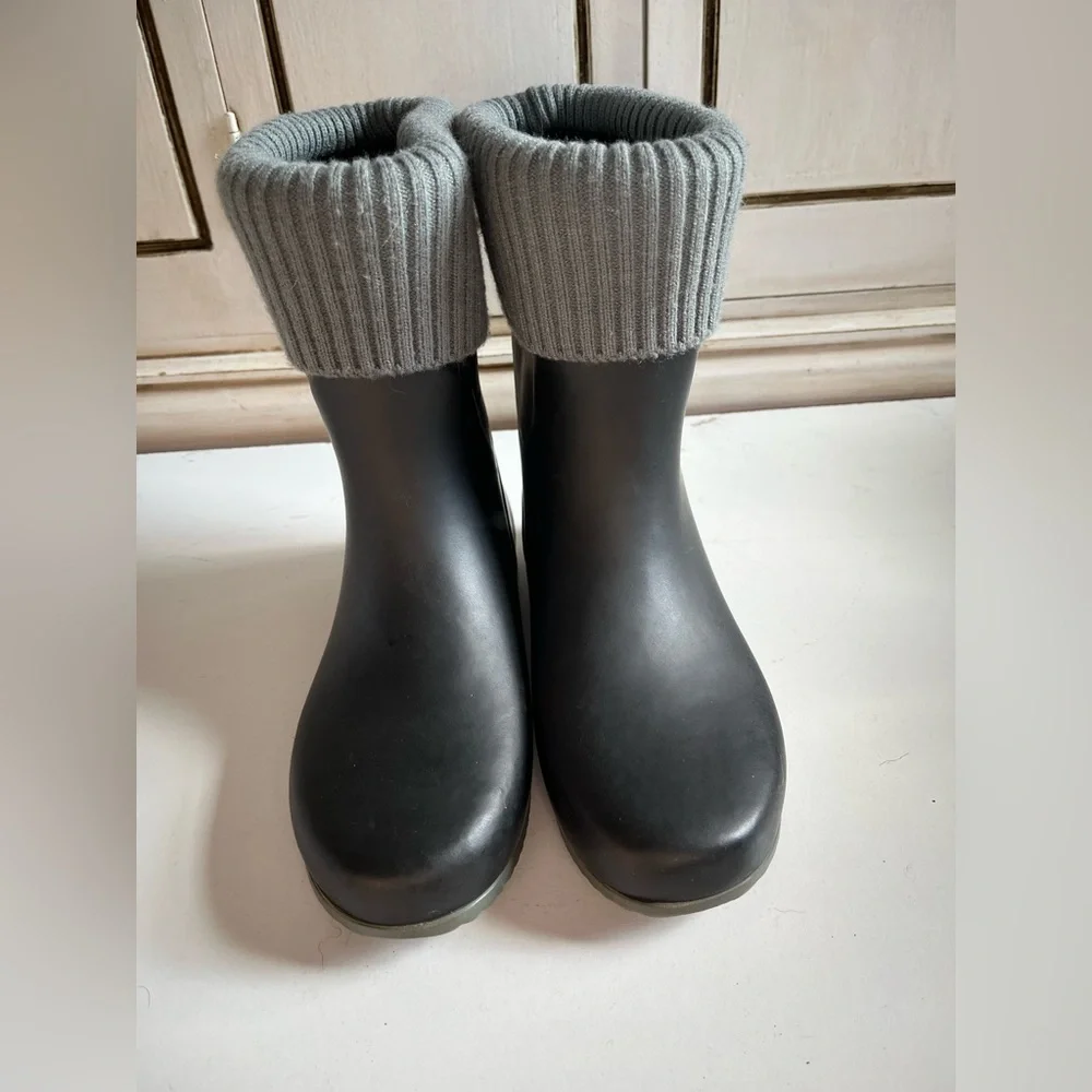 Women’s Butterfly Twists of London Eton Wellington Boots EU 36 US 6 black gray